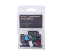 Guitar Finger Sleeve Picks - 10-Piece ABS Protective Thumb & Finger Set | Bass Guitar Picks Ukulele Plectrums for Home Studio Practice Playing Performance Ukulele Banjo