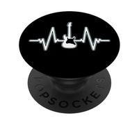 Guitar Heartbeat - Rhythm of Life Design PopSockets PopGrip Adhésif