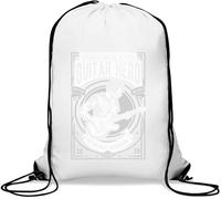 Guitar Hero Rythm Melody Sac de gym décontracté avec cordon de serrage Blanc