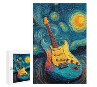 Guitar in Starry Night Sky-1 Puzzle 1000 Pièces Educa Jouet en Bois Cadeau Unique Décoration Intérieure Jeu Éducatif Challenge Toy Adultes Et Enfants À Partir De 14 Ans 1000 PCS