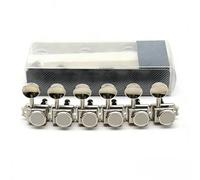 Guitar Machine Heads - Portable Vintage Tuning Tool, 6 Piece Locking Tuners Set, 15.2cm X 1.7cm + 8mm Mounting Hole Fit, High Gloss Silver Metal - For Electric Guitar Experts
