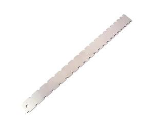 Guitar Neck Notched Ruler - 16.5 Inch Stainless Steel Straight Edge Luthier Tool, String Action Gauge For Electric Acoustic & Bass Setup | Precision Fretboard Measuring & Adjustment Tool