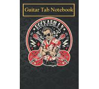 Guitar Notebook Journal: Rockabilly Rock N Roll Clothes Women Men Sock Hop Rocker 60s 105 Pages Blank Sheet Music For Guitar With Chord Boxes, Staff, TAB and Lyric