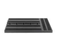 Guitar Pedal Board, Portable Effect Board, Built-In Power Supply, Sturdy and Non-Slip Design, Lightweight Pedalboard, for Guitarists and Bassists, 22.05x11.02x2.76in