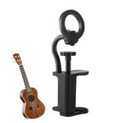 Guitar Phone Mount - Portable Smartphone Stand for Bass | Adjustable Holder with Clamp Design, Cell Accessory for Live Broadcast, Video Recording Tool, Music Performance Support