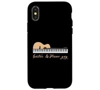 Guitar&Piano Guy Guitariste drôle Femmes Hommes Lover Musique Coque pour iPhone X/XS