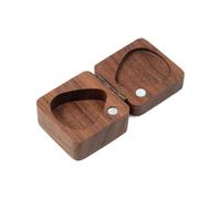 Guitar Pick Case, Walnut Holder Box Guitar Pick Display Holder Case, Square Wooden Storage Box, Guitar Pick Holder Box, Wooden Display Case, Easy to Use, Portable for Acoustic