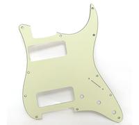 Guitar Pick Guard, Double Pickguard P90 for Stratocaster multicolore 11 trous SSS compatible USA/Mexique(Light green)