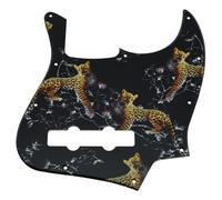 Guitar Pick Guard, Pickguard for basse Jazz. Fleur multicolore en plastique imprimée 3D for cordes USA/Mex 4(Color 1)