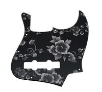 Guitar Pick Guard, Pickguard for basse Jazz. Fleur multicolore en plastique imprimée 3D for cordes USA/Mex 4(Color 3)