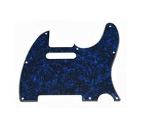 Guitar Pick Guard, Plaque arrière Pickguard for guitare électrique, micro simple à 8 trous, 3 couches, Chrome Beige(9)