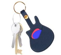 Guitar Pick Holder, Keyring Plectrum Organizer, 5.28x2.76in Portable Leather Pouch, Convenient Music Accessory, Compact Authentic for Musicians, Guitarists, Music Enthusiasts
