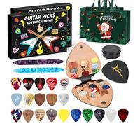 Guitar Picks Advent Calendars 2025, Christmas Music Countdown Calendar With 24 Guitar Picks, Musical Christmas Advent Gift for Guitars Player, Teen Adult (2Set)