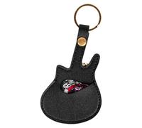 Guitar Picks - Guitar Pick Holder - Portable Guitars Pick Holders With Keyring Clip, Leather Plectrum Organizer Keychain Case For Musicians, Bass Acoustic Electric Instrument Players, Music Lovers