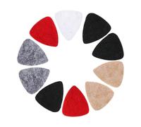 Guitar Picks Set - Felt Reusable Soft Playing Picks | Acoustic Electric Guitar Accessories - 10 Piece Pick Pack for Beginners Professionals Music Lovers, Studio Recording Concert Practice