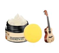 Guitar Polishing Wax - 30ml, Instrument Cleaner Cream, Guitar Care Wax Moisturizing Formula | Smooth Shine Protection Easy Apply Sponge, Violin Cream For Guitars, Violin, Maintenance, Cleaning