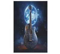 Guitar Puzzles Adulte 1000 Pieces Cadeau Famille Puzzle Classique 3D EnfantsJouet en Bois Cadeau Unique 78×53cm