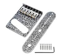 Guitar Saddle Bridge Plate, Alloy Non-Slip Guitar Bridge Replacement for Maintenance or Sound Restoration, Durable Construction Feature, Enhanced Performance Hardware, Premium Home