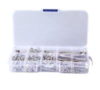 Guitar Screw Kit, Wireless Guitar Metal Screw Assortment with Springs for Bridge Pickup Tuner Repair, Standard Replacement Screws for Electric Guitar Maintenance and Setup (Argent)