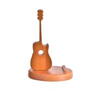 Guitar-Shaped Cell Phone Stand, Wooden Phone Mount Ornament, Creative Instrument Phone Support, Desktop Phone Holder For Guitar Lovers, Guitar Phone Stand For Desk, Wooden Phone Stand For Guitar Lover