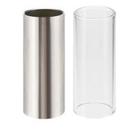 Guitar Slide Bar, Finger Steel Slide, Glass Tone Tube, String Instrument Accessory, Smooth Sustain Enhancer for Electric Acoustic Blues Rock Country Guitar Playing Practice Stage Performance Use