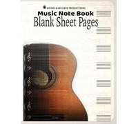 Guitar Songwriter’s Sheet Music Manuscript Paper: Blank Sheet Music Notebook with 10 Staves per Page and Pre-Printed Bar Lines; 100 Pages for Musicians, Composers, and Songwriters