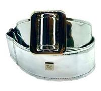 Guitar Strap Get'M Get'M Mirror Reflective Silver Sangles et courroies