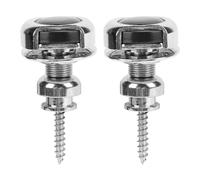 Guitar Strap Locks, Set de 2 Pièces, Non Slip, Zinc Alloy, Système à Libération Rapide - Conception Double Plateau, Installation Facile, Protection Sécurisée pour Guitare et Bass