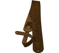 MARTIN Sangle pour guitare en cuir vieilli marron et doublée suède marron, Logo Martin en relief, effet lived-in très confortable (A0027)