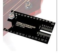 Guitar String Action Gauge - Precision Measuring Tool | Bridge Depth String Height For Bass Guitar | Luthier Repair Setup, Adjust Intonation