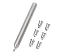 Guitar String Ferrules Remplacement du métal à travers le corps 6PCS Set avec outil d'installation pour les guitares acoustiques électriques améliorer la qualité du son et la