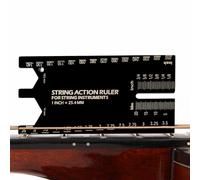 Guitar String Height Gauge - Règle D'action De Chaîne | Outil De Mesure En Acier Inoxydable Pour La Configuration Des Guitares | Luthier Tool For Guitar Bass, Mandolin | Mesure Précise De La Hauteur D