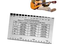 Guitar String Height Gauge - Setup Kit | Aluminum Plate with Accurate Action Measurement, String Setup Tool with Electric Acoustic Bass Function, Travel Home Accessory with Professional Enthusiast