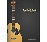 Guitar Tab Blank Sheet Music: 8.5x11 Inch, 100 White Pages - Acoustic Guitar