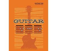 Guitar Tab Blank Sheet Music: 8.5x11 Inch, 100 White Pages - Guitar Dad Spelled With Chords