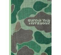 Guitar Tab Book Blank Tablature Paper for Guitarists, Musicians, Vintage Camo Print Songwriting Notebook: 100 Sheet Music Pages for Tabbing Out Riffs and Solos, 8.5 x 11"