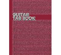 Guitar Tab Book Blank Tablature Paper Sheet Music Notebook for Guitarists, Musicians, Songwriting Composition Red Sparkle 8.5 x 11" 150 Pages
