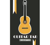 Guitar tab book | Bloc de tablature de livres de guitare pour les joueurs de guitare et d'ukulélé: 100 pages, format 6x9 "(env. DIN A5) partitions pour guitaristes et joueurs de ukulélé