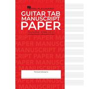 Hal Leonard Papier à tablature pour guitare Reliure spirale 11 portées par page