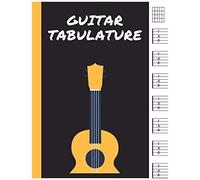 Guitar Tabulature: Blank Guitar Tab Notebook Standard Wirebound Manuscript Paper Large Print Pages