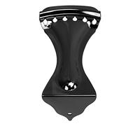 Guitar Tailpiece 6 String Bridge Alloy for Electric Guitar, Bass Guitar Replacement Tailpiece with Metallic Luster, Easy Installation for Sound Transfer and Tuning Stability (Noire)