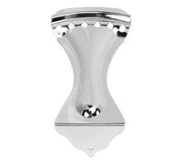 Guitar Tailpiece 6 String Bridge Alloy for Electric Guitar, Bass Guitar Replacement Tailpiece with Metallic Luster, Easy Installation for Sound Transfer and Tuning Stability (Argent)
