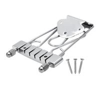 Guitar Tailpiece - 6-String Metal Replacement, Precision Trapeze Bridge Hardware, Smooth Vibration Transmission, Easy Installation Design, Musical Equipment for Stage, Studio, Practice