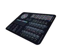 Guitar Theory Cheat Sheet Tapis de souris - 35 × 25 cm et 80 × 30 cm - Accords, échelles, notes de touche et cercle des quintes - Sous-main de bureau pour droitier - Version LED optionnelle (standard