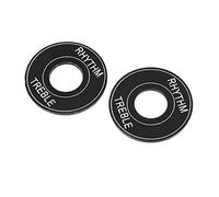 Guitar Toggle Switch Plate Guitar Toggle Switch Plate Ring, Aluminum Rhythm Treble Washer Ring Instrument Accessories Fit for LP EPI (Noir