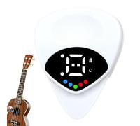 Guitar Tuner and Guitar Pick 2 in 1, 0.6mm, Led Guitar Pick with Hd Screen Display, 12 Equal Temperaments Musical Note, Efficient Tuning, Electric Guitar Learning Tools Accessories for Beginner