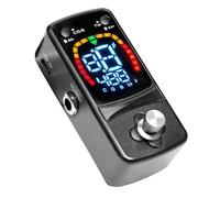 Guitar Tuner Pedal True Bypass Single Effect Tuner Pedal with Color Display for Electric Guitar Chromatic Pedalboard