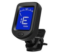 Guitar Tuner - Ukulélé Tuner | Acoustic Guitar Tuner | Clip de guitare Twelve Equal Tempered Multi-Function Electronic Tuner, Easy To Fit Ukulélé Bass Violon Tuner, Compact & Portable Design