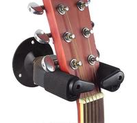 Guitar Wall Mount, Guitar Hanger with Safety Auto Lock, Auto Grip Lock System, for All Guitars, Bass, Banjo, Violins, Mandolins, Ukelele (black)