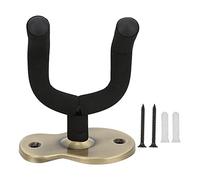 Guitar Wall Mount Holder | Sponge Protective Support Bracket for Guitar/Bass/Banjo | U - Shaped Design with Mounting Screws & Anchors (Bronze)